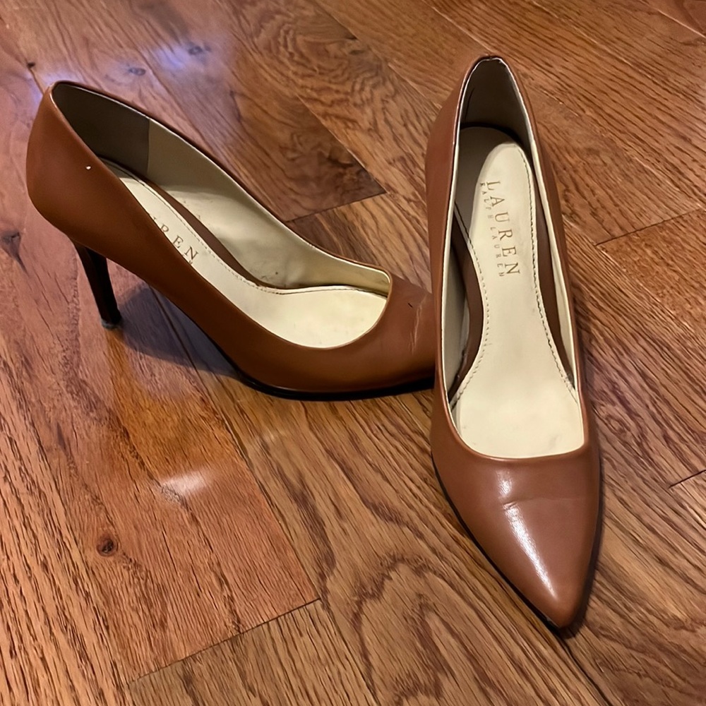 LAUREN Ralph Lauren brown heels size 5.5, great condition